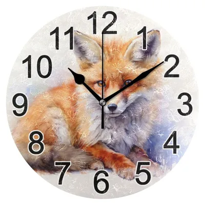 Stille Wanduhr 25 cm rund Acryl batteriebetrieben Küche Wohnzimmer