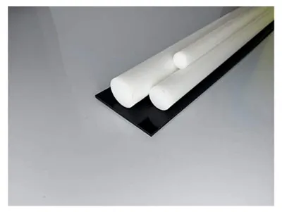 Produktbild von PTFE Rundstab, weiß, Ø 40 mm, Länge 100 mm