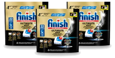 Produktbild von 3 x Finish Ultimate Plus Regular Vaatwastabletten - Vorteilspackung - 3 Stücke