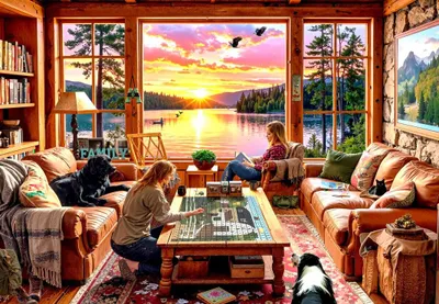 Produktbild von Grafika Puzzle Angeln 1000 Teile - Erwachsenenpuzzle
