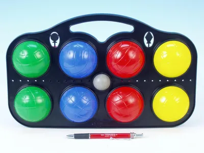 Obrázek produktu pro Petanque koule plast 8ks  37x22x7cm