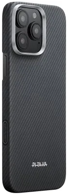 Immagine prodotto di Custodia Pitaka Ultra-Slim, Nero/Grigio (PitaTap) - iPhone 16 Pro