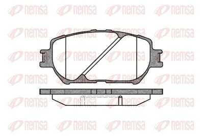 Produktbild von REMSA Bremsbeläge Satz Vorne Bremsklötze für LEXUS IS II (GSE2, ALE2, USE2) 0884.00