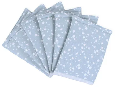 Produktbild von babybay Nestchen Ultrafresh Piqué für Original, azurblau Sterne weiß