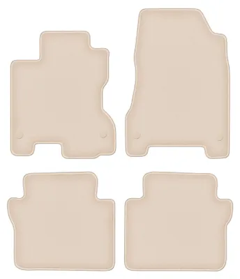 Produktbild von DURBAN Beige Velours-Fußmatten-Set für Renault Koleos I SUV (2007-2016)