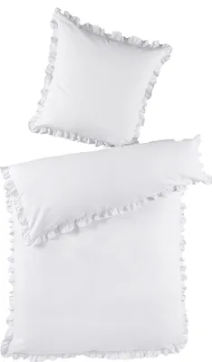 Produktbild von Optidream Renforcé Bettwäsche 135 x 200 cm Bettbezug 135 cm x 200 cm  Kopfkissenbezug 80 x 80 cm wei