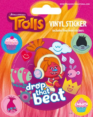 Obrázok produktu pre Trollovia - Nálepky - Drop That Beat
