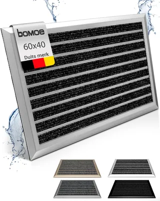 Imagen del producto de Alfombrilla de aluminio antideslizante, resistente a la intemperie, 40x60 cm