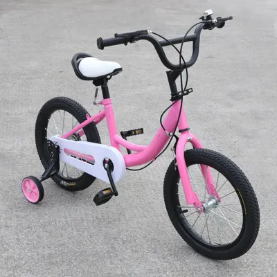 Zdjęcie produktu dla 16-calowy rower dziecięcy rower dziecięcy z kółkami treningowymi rower pomocniczy unisex dla dziewczynek