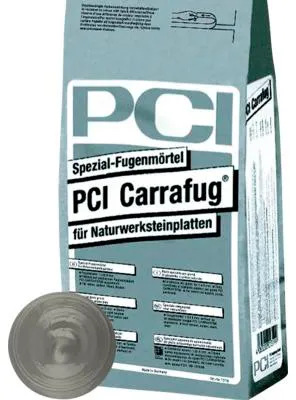 Produktbild von PCI Carrafug® Spezial Fugenmörtel für Naturwerksteinplatten sandgrau 5 kg