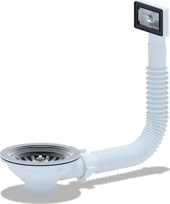Immagine prodotto di Lavelli Siphon Siphon 1 1/2" scarico verticale per lavello con troppo pieno