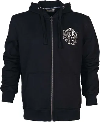 Produktbild von Lucky 13 Kapuzenjacke Herren Dead Skull schwarz S