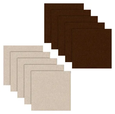 Productafbeelding van Tapijttegels 50 x 50 cm - Zelfklevend - Antislip - Naaldvilt - 10 Stuks - 2,5 m² - Geschikt voor kantoor/commercieel gebruik - Vloertegels