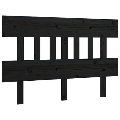Produktbild von Kopfteil Schwarz 203,5x3x81 cm Massivholz Kiefer
