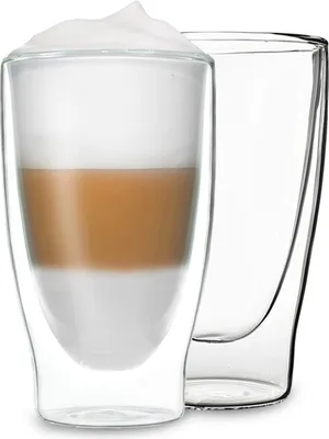 Obrázok produktu pre DUOS®, sklenené šálky na na latte macchiato, 2 x 400 ml, dvojstenné poháre