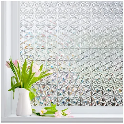 Immagine prodotto di Pellicola per finestre 3D, pellicola oscurante opaca effetto diamante, protezione anti-UV, 90 x 300 cm