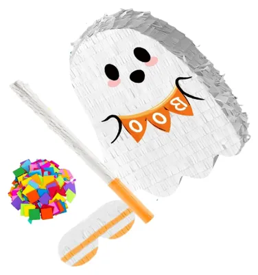 Produktbild von Halloween Pinata im Geisterdesign für bunte Halloween-Dekoration und Indoor-Partys