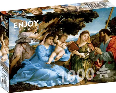Zdjęcie produktu dla Puzzle 1000 Madonna z Dzieciątkiem ze św...