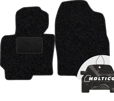 Produktbild von moto-MOLTICO Vorne Fußmatten Auto Velours Autoteppiche Schwarz Automatten Set 2-teilig passend für Mazda CX-5 I 2012-2017