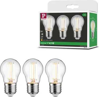 Image de Paulmann Eco-Line Filament 230V LED Gouttes Lot de 3 80mm