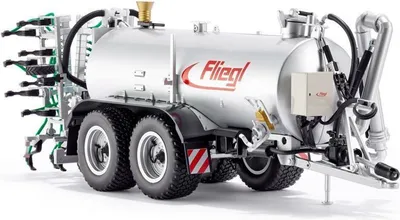 Produktbild von Wiking Fliegl VFW 18.000 Profiline 1:32 mit Pflug GUG 6 m