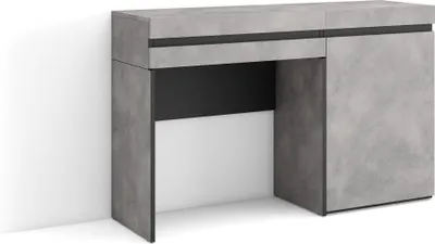 Produktbild von Schminktisch, 121x35x75 cm, mit Schublade, Schlafzimmer, Zementgrau