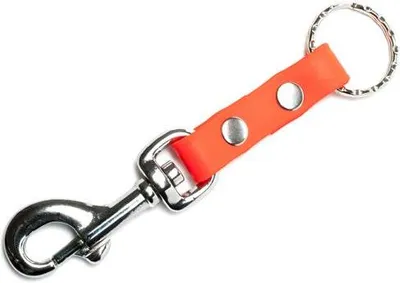Produktbild von Mystique® Biothane Schlüsselanhänger 13mm neon orange