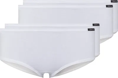 Produktbild von SKINY Damen Panty, 4er Pack - Slip, Pants, Baumwolle Stretch, Basic Weiß S
