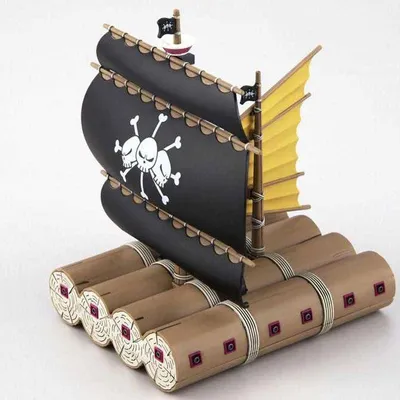 Produktbild von One Piece Modellbausatzfigur - Marshall D Teach Ship, 15cm
