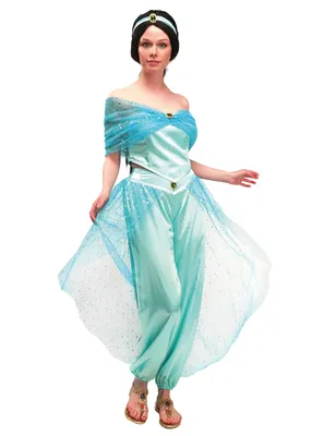 Produktbild von Orientalisches Prinzessin-Kostüm für Damen Faschingskostüm türkis