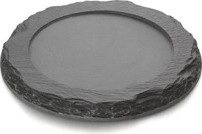 Produktbild von 5x Naturschieferplatte SLATE LINE, Ø 25 cm, Naturschiefer