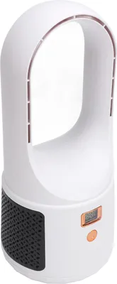 Zdjęcie produktu dla Wentylator biurkowy USB 6 prędkości wiatru Cichy przenośny bezłopatkowy wentylator chłodzący ze wskaźnikiem zasilania do domu sypialni biura Biały