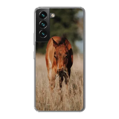Produktbild von MuchoWow® Handyhülle Schutzhülle Hülle für Samsung Galaxy S22 Pferd - Sonne - Landschaft Silikon Softcase Handy Hülle - Mobiltelefonhülle