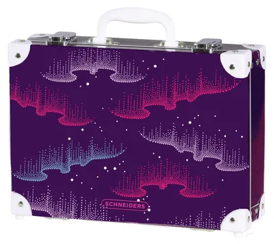Produktbild von Schneiders Handarbeitskoffer Schulranzen-Zubehör Case Wavy Dots violett