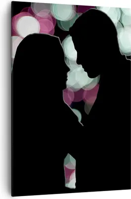 Produktbild von Bild auf Leinwand - Leinwandbild - Einteilig - Paar Liebe Beziehung - 70x100cm - Wand Bild - Wanddeko - Wandbilder - Leinwanddruck - Wanddekoration - Leinwand bilder - Wandbild - PA70x100-2551