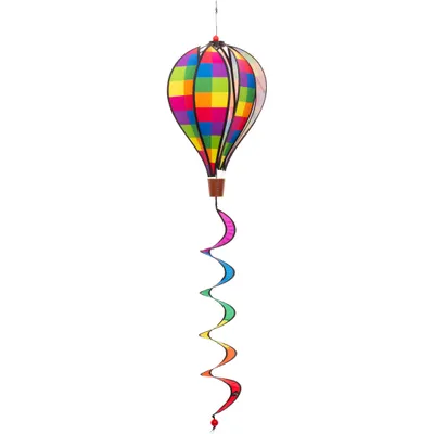 Produktbild von Windfänger HQ Hot Air Balloon Twist Pixel 109314 Regenbogen 28 x 104 cm