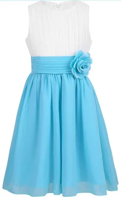 Produktbild von Mädchen Prinzessin Kleid Gr. 164 Cm Blumenmädchenkleider für Hochzeit Party Brautjungfern Festzug Festliches Kleid