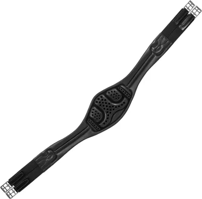 Produktbild von Acavallo Anatomischer Langgurt Kalbsleder + Nylon, Farbe:schwarz, Größe:115