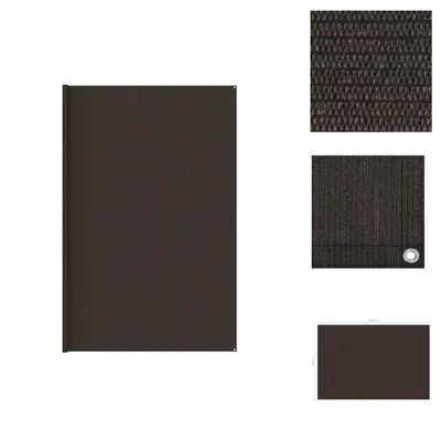 Zdjęcie produktu dla vidaXL Dywan namiotowy 400x600 cm brązowy - Akcesoria namiotowe