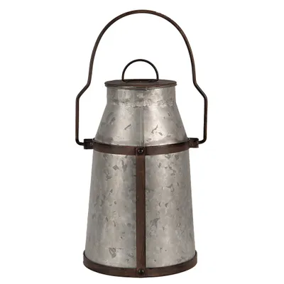 Produktbild von Clayre & Eef Dekoration Milchkanne 31 cm Grau Braun Metall