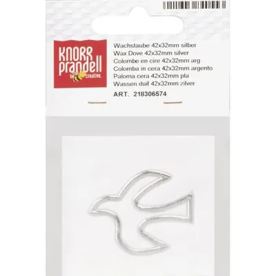 Produktbild von KNORR PRANDELL 218306574 Wachstaube 42 x 32 mm silberfarben