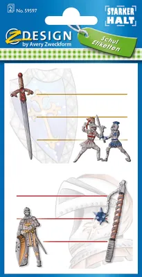 Produktbild von Zweckform 59597 Buchschild Ritter