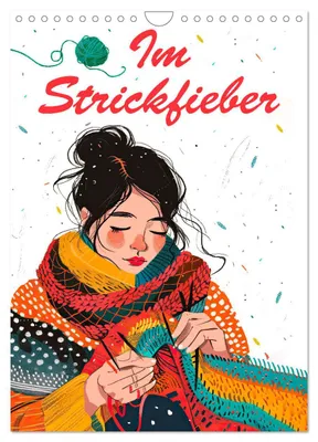 Produktbild von Im Strickfieber (Wandkalender 2027 DIN A4 hoch), CALVENDO Monatskalender