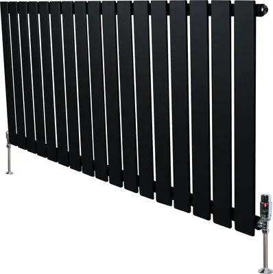 Immagine prodotto di Radiatori a pannello e valvole – 600 mm x 1190 mm – Neri