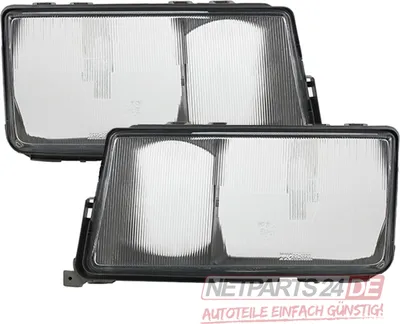 Immagine prodotto di Johns, vetro per fari alogeni adatto per Mercedes W201 190 Set di lenti sinistra destra.