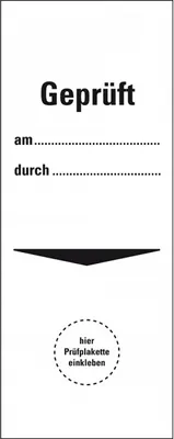 Produktbild von Dreifke® Grundetikett durch..., zum Anhängen, Kunststoff, 40x100mm, 1...