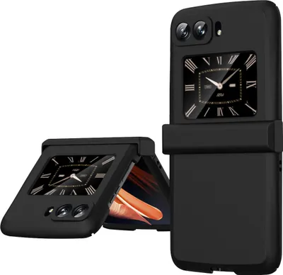 Produktbild von Moto Razr 2022 Hülle, Scharnierschutz Matt PC Stoßfest Kratzfest Schutzhülle für Motorola Moto Razr 2022 Schwarz