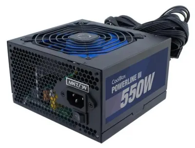 Produktbild von CoolBox COO-FAPW3-550, 550 W, 207 - 253 V, Schwarz