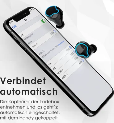 Produktbild von In Ear Kopfhörer Bluetooth für Samsung Galaxy M Serie Ohrhörer Kabellos LadeboxSmartphone:Samsung Galaxy M31