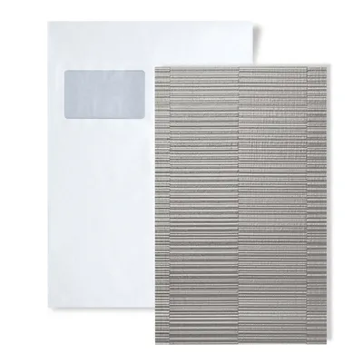 Immagine prodotto di 1 campione di pannello da parete S-24961 WallFace NOTCH Silver STRUCTURE Collection | Dimensioni circa A5